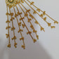 Traditional Gold Plated Long Chain Earrings with Green Stone | पारंपरिक सोन्याचा मुलामा असलेले लांब साखळी इयररिंग्स