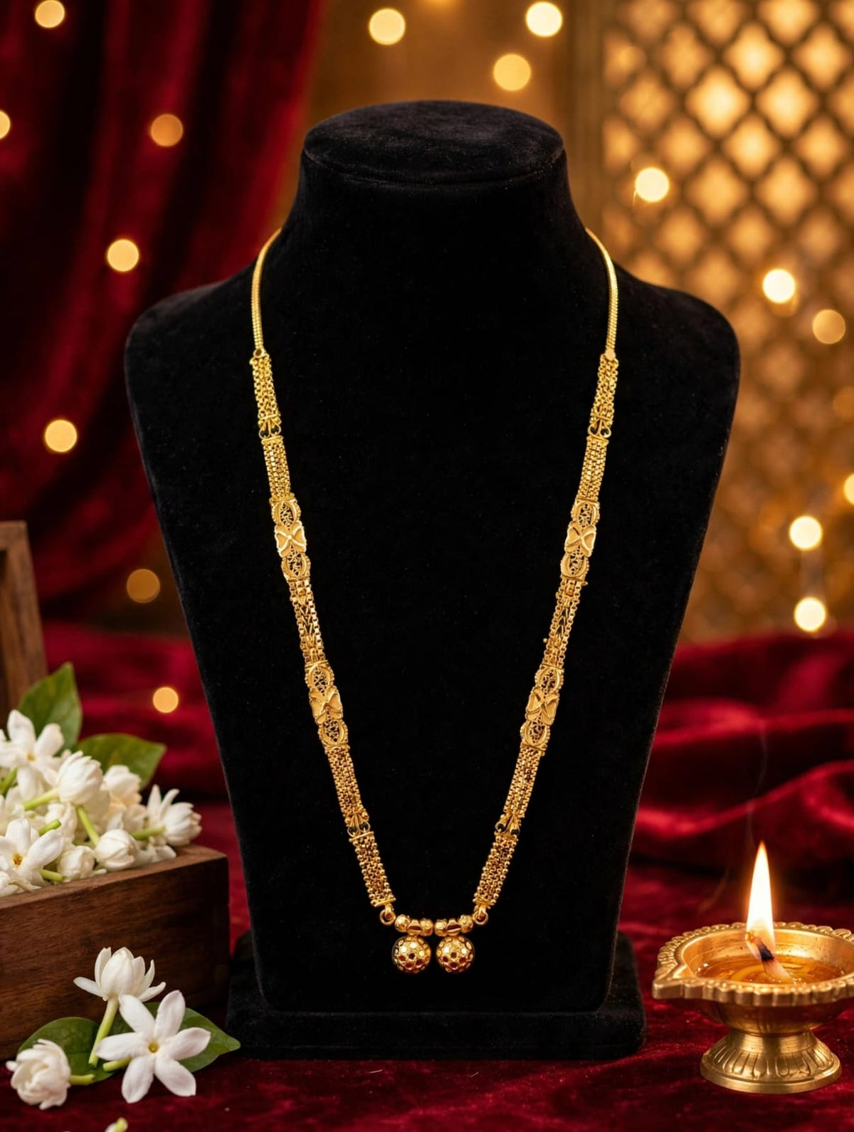 1 Gram Gold Plated Mini Mangalsutra for Women | १ ग्रॅम सोन्याचे मिनी मंगळसूत्र