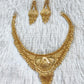 1 Gram Gold Plated Royal Necklace Set with Earrings