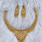 1 Gram Gold Plated Royal Necklace Set with Earrings