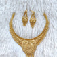 1 Gram Gold Plated Royal Necklace Set with Earrings